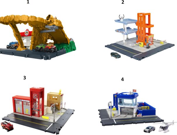 Matchbox Μεγάλα Σετ Δράσης-4 Σχέδια (HBD74) (1)