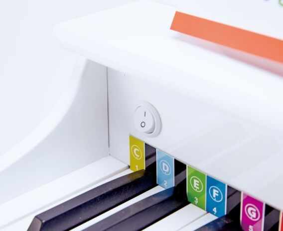 Hape Early Melodies Ξύλινο Πιάνο 30 Κλειδιά Deluxe-White (E0338) (2)