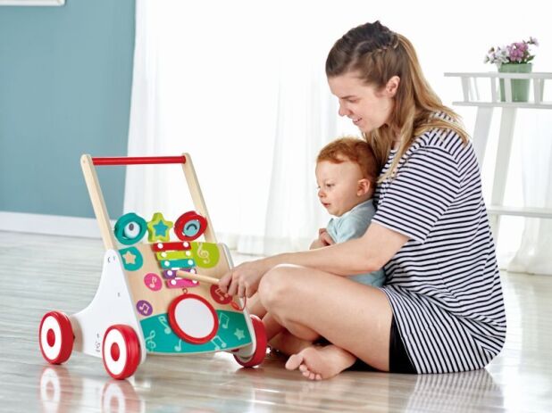 Hape Early Melodies Ξύλινο My First Musical Walker (E0383A) (5)