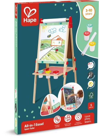 Hape Early Explorer Ξύλινος Πίνακας All-In-One Easel (E1010) (1)