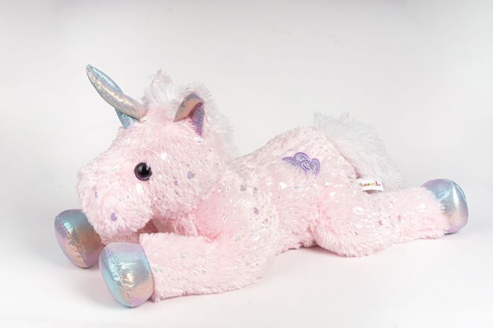 QF Λούτρινο Μονόκερος Ροζ Με Glitter 54cm (UT23-W001-54CM) (0)