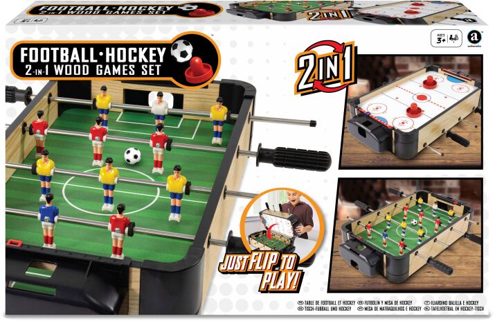 MAM Ξύλινο Ποδοσφαιράκι & Air Hockey Tabletop 2 In 1 (MA3150BH) (1)