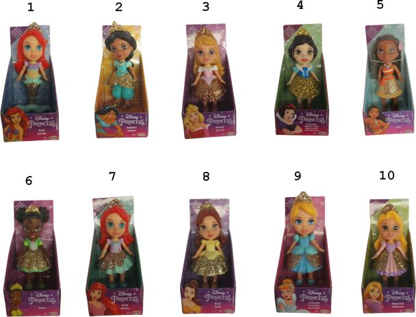 Jakks Pacific Princess & Frozen Mini Κούκλα-10 Σχέδια (217584-PQ-GEN) (1)