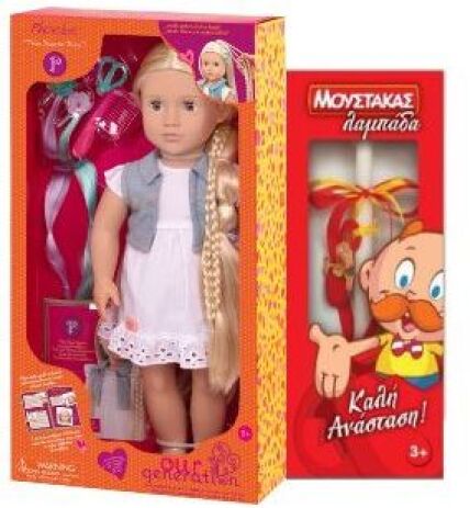 Λαμπάδα Our Generation Κούκλα Phoebe Hair Grow (BD31055Z) (0)