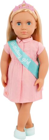 Our Generation Κούκλα Brenna With Pink Dress Birthday Girl (BD31577Z) (2)