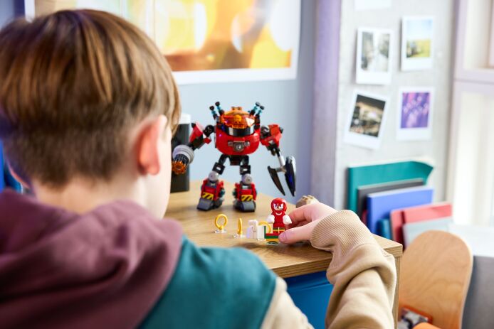 LEGO Sonic The Hedgehog Knuckles vs. Dr. Eggman Egg Crusher Mech (77005) (7)