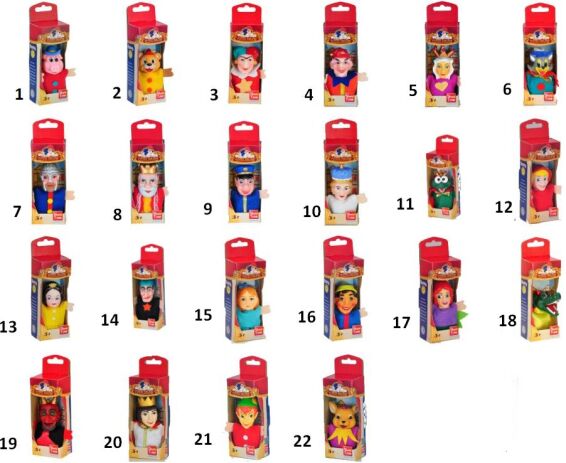 YW Κούκλες Κουκλοθέατρου Finger Puppet - 22 Σχέδια (7316) (1)