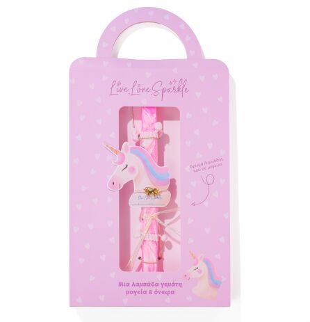 Λαμπάδα Βραχιόλι Επιχρυσομένο Μονόκερος 2.2cm (ML26001) (0)