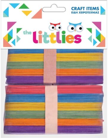 The Littlies Ξυλάκια Χρωματιστά 1500mm 80Τμχ (0646517) (0)