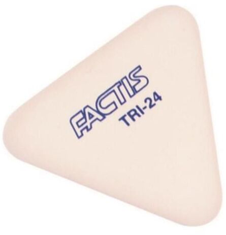 Γόμα Factis Λευκή Μαλακή Τριγωνική TRI24 (036250) (0)