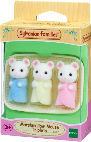 Sylvanian Families Marshmallow Mouse Triplets (5337) (1)