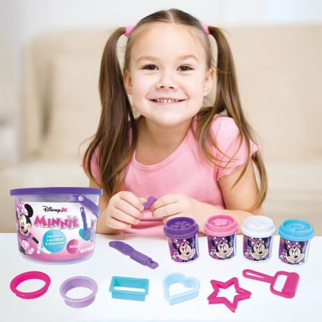 Minnie Κουβαδάκι Με 4 Βαζάκια Πλαστελίνης & Εργαλεία (1045-03633) (2)