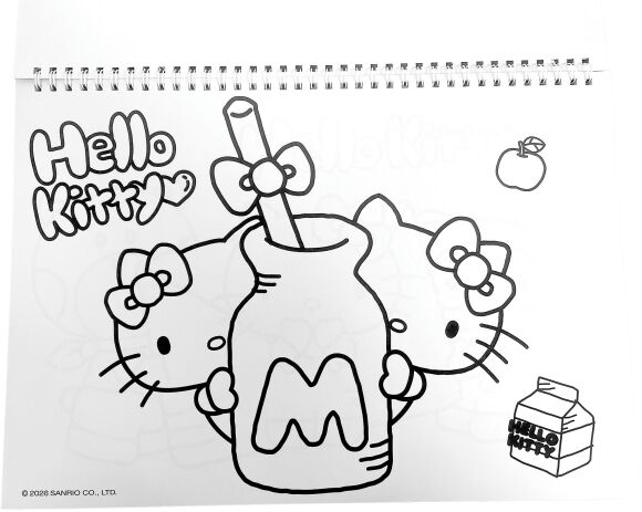 Hello Kitty Μπλοκ Ζωγραφικής Α4+Stickers (335-76416) (4)