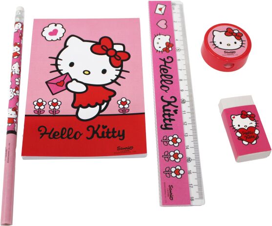 Hello Kitty Σετ Σχολικό+Μπλοκ (335-74755) (1)