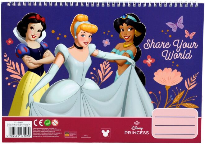 Princess Μπλοκ Ζωγραφικής Α4 Και Stickers (331-56416) (0)