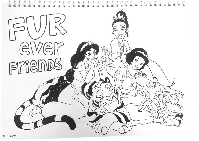 Princess Μπλοκ Ζωγραφικής Α4 Και Stickers (331-56416) (3)