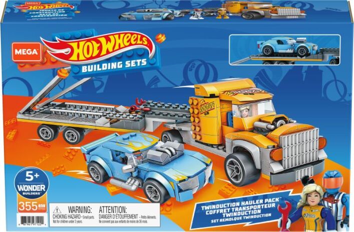 F.P. Mega Bloks Hot Wheels Νταλίκα Twinduction 300Τμχ (GYG66) (1)