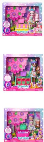 Enchantimals baby Bffs-Κούκλα & Ζωάκια Φιλαράκια Με Έκπληξη-3 Σχέδια (HLK83) (2)