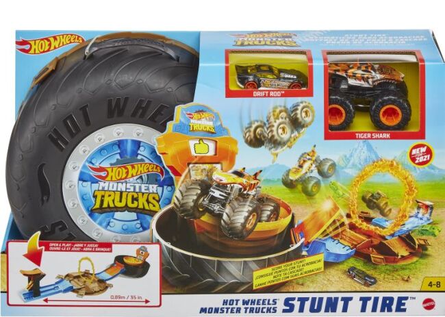 Monster Trucks Σετ Παιχνιδιού Πίστα Σούπερ Ρόδα (GVK48) (1)