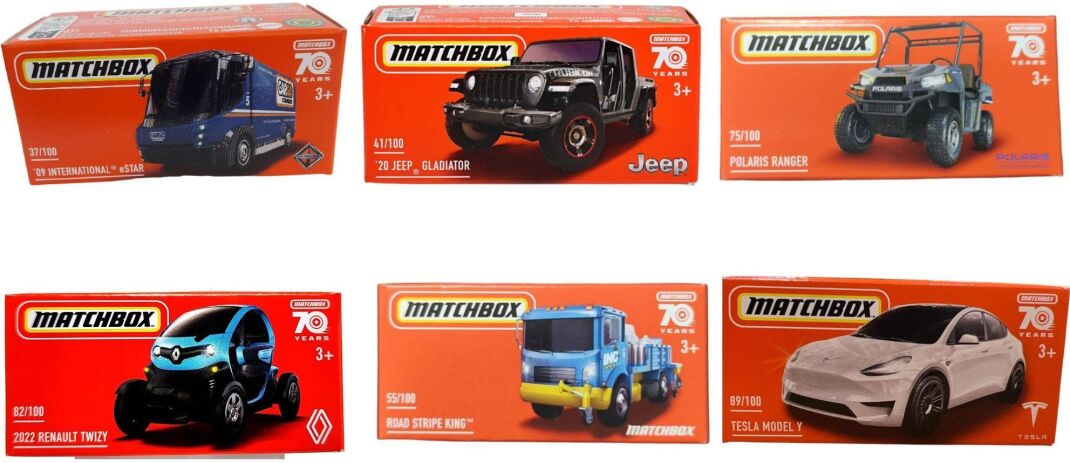 Matchbox Αυτοκινητάκια-Κουτί-6 Σχέδια-1Τμχ (DNK70) (0)