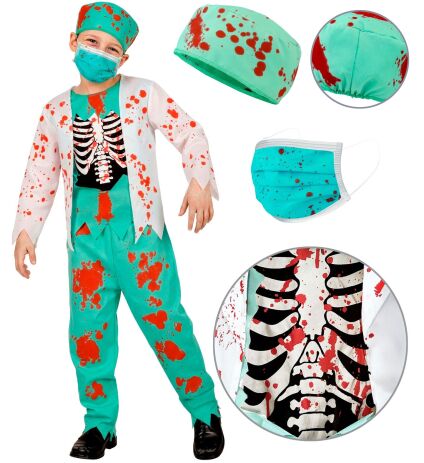 WM Στολή Παιδική Zombie Γιατρός No 8-10 (93487) (2)
