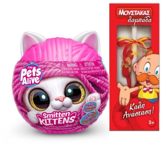 Λαμπάδα Zuru Λούτρινο Pets Alive Smitten Kittens-8 Σχέδια-1Τμχ (9541) (0)