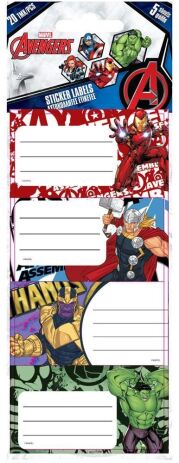 Avengers Ετικέτες Αυτοκόλλητες 20Τμχ (000506258) (0)