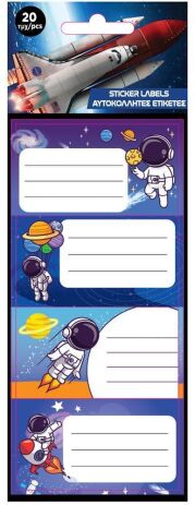 NASA Ετικέτες Αυτοκόλλητες 20Τμχ (000486092) (0)