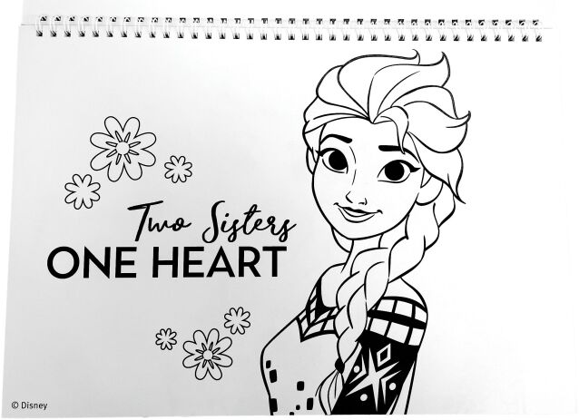 Frozen Μπλοκ Ζωγραφικής Α4+Stickers (341-73416) (2)
