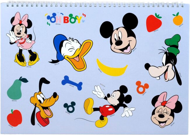 Mickey Street Μπλοκ Ζωγραφικής Α4+Stickers-40 Φύλλα (340-91416) (1)