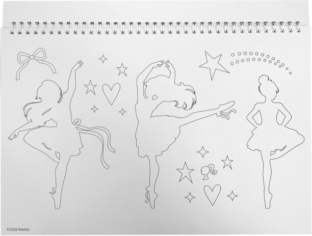 Barbie Μπλοκ Ζωγραφικής Α4 - 40 Φύλλα + Stickers (349-93416) (2)