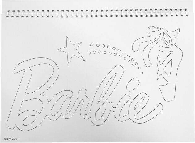Barbie Μπλοκ Ζωγραφικής Α4 - 40 Φύλλα + Stickers (349-93416) (3)