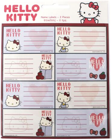 Hello Kitty Ετικέτα 2Τμχ (776-78846) (0)