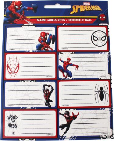 Spiderman Ετικέτα 2Τμχ (777-50246) (0)