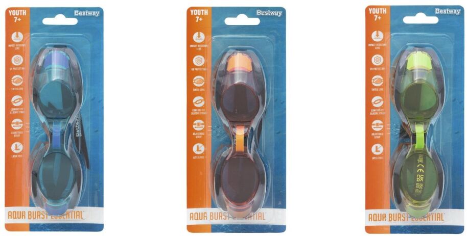 Bestway Γυαλιά Κολύμβησης Pro Racer-3 Σχέδια (21005) (2)