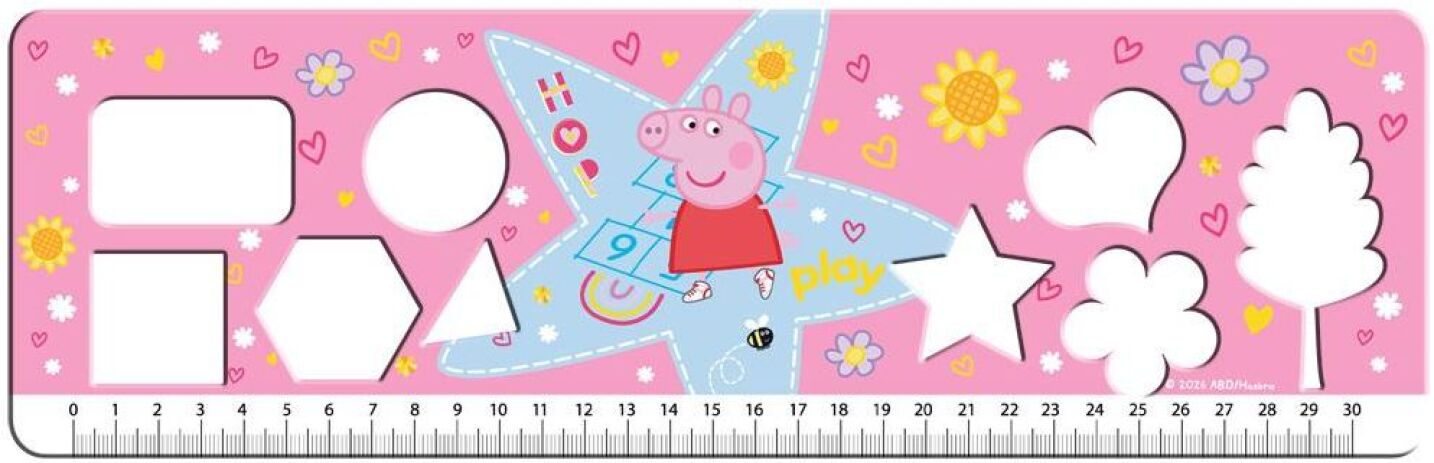 Peppa Pig Μπλοκ Ζωγραφικής 23x33 40 Φύλλων Με Αυτοκόλλητα Στένσιλ-1Τμχ (000482853) (1)