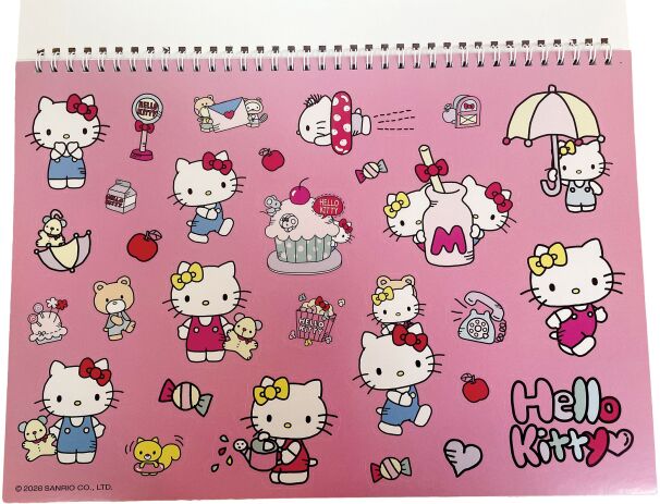 Hello Kitty Μπλοκ Ζωγραφικής Α4+Stickers (335-76416) (1)