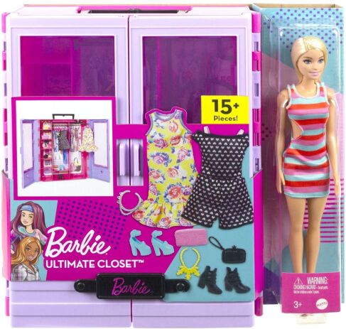 Barbie Η Ντουλάπα Της Barbie Με Κούκλα (HJL66) (1)