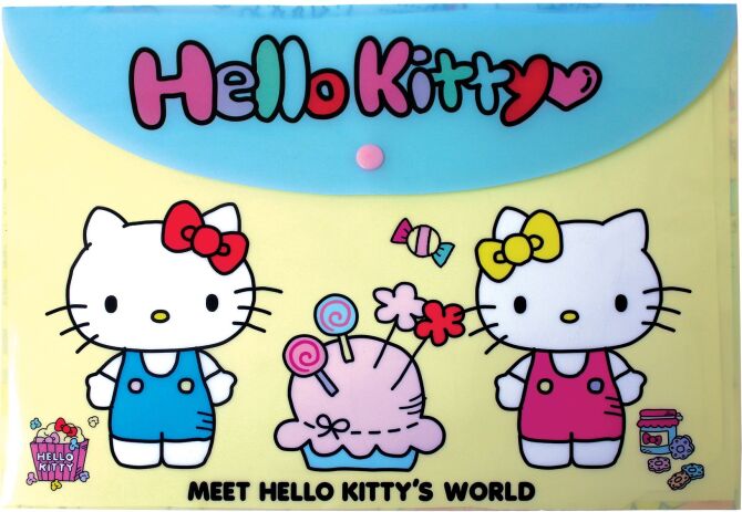 Hello Kitty Φάκελος Κουμπί Α4 PP-1Τμχ (335-76580) (0)