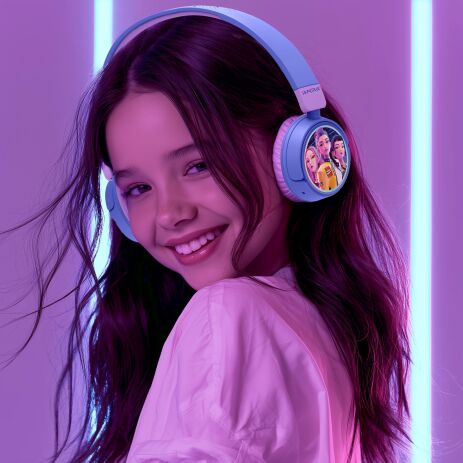 OTL K-Pop Demon Hunters Headphones Bluetooth Purple (ACC-1594) (8)