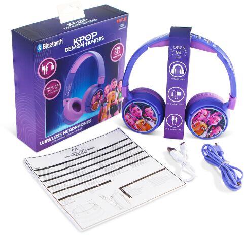 OTL K-Pop Demon Hunters Headphones Bluetooth Purple (ACC-1594) (9)