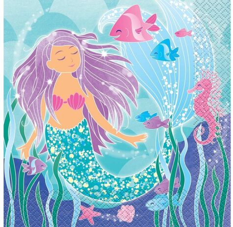 Χαρτοπετσέτες 33X33 Γοργόνα 16Τμχ (U58322) (0)