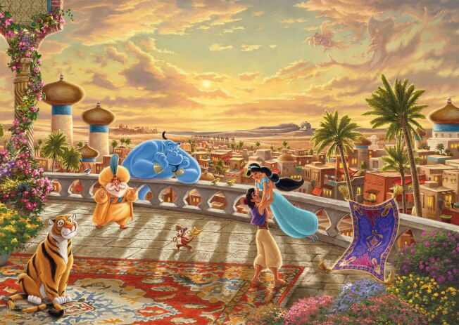 Παζλ Kinkade Disney 1000-Jasmine Dancing In The Desert Sunset (58032) (1)