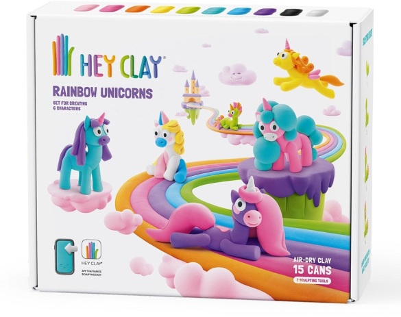Hey Clay Rainbow Unicorns (440077) (0)