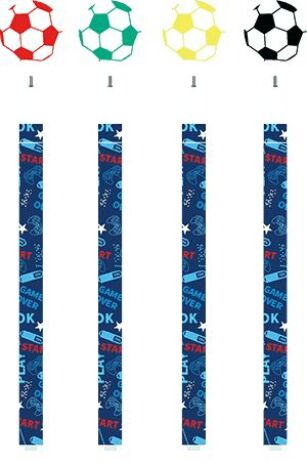 Metron Στυλό Gel 0.7mm Soccer Μπλε-4 Σχέδια-1Τμχ (243.092424) (0)