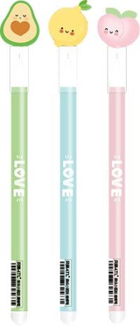 Metron Στυλό Gel 0.7mm Love Μπλε-3 Σχέδια-1Τμχ (243.092448) (0)