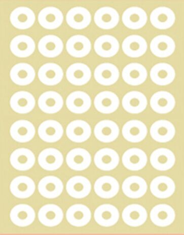 Bsb Ροδέλλες Αυτοκόλλητες Λευκές 15mm 48Φύλλα (56107-43) (0)