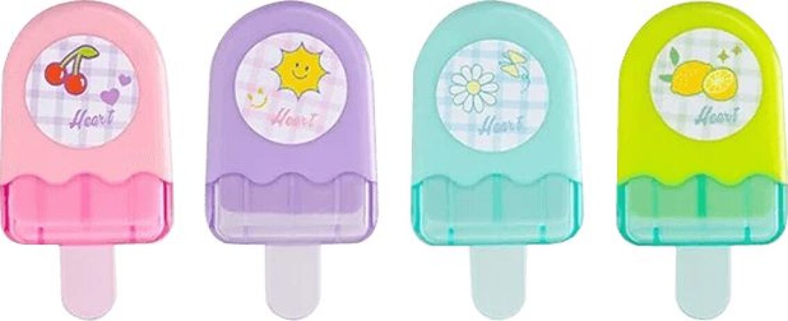 Deli Γόμα Παγωτό Με Καπάκι-4 Σχέδια-1Τμχ (231.720223) (0)