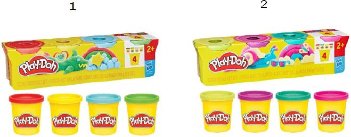 Playdoh Classic 4 Pack-2 Σχέδια (G0512) (1)