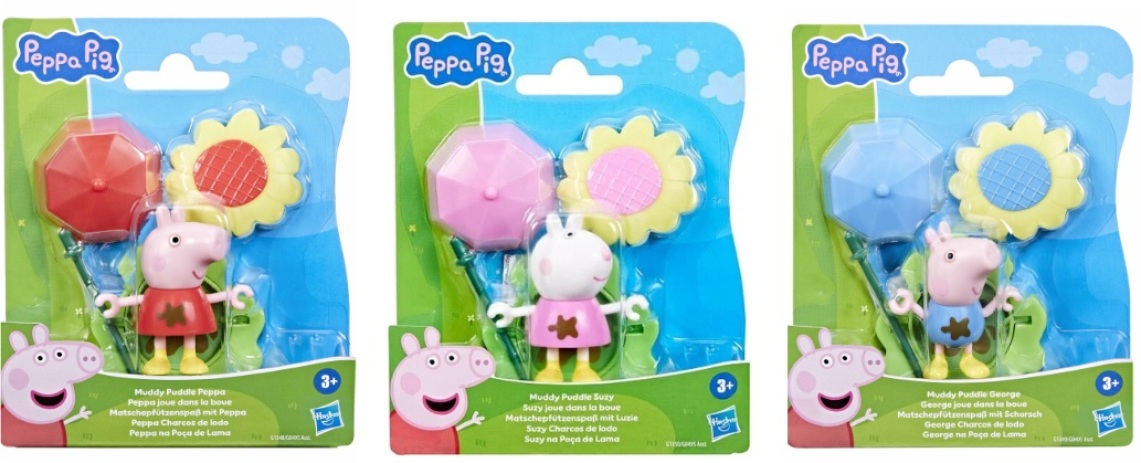 Peppa Pig Muddy Puddle Friends-3 Σχέδια (G0495) (2)